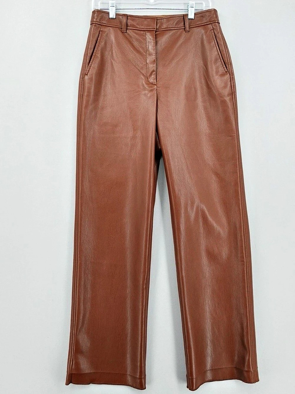 Aritzia Babaton Brown Straight Leg Pants Size 10 Like New